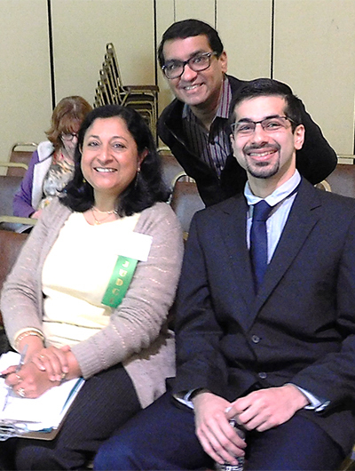 Dr. Singh (right) with Dr. Sawni & Dr. Naraparaju
